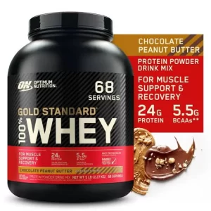 ON 100% WHEY GOLD STD CHOCOLATE PENAUT BUTTER 5LBS